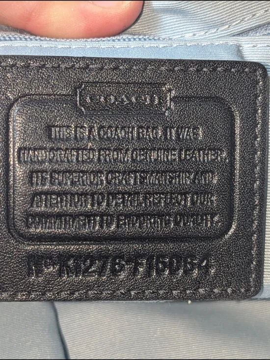 Coach Leather Pebble Black Shoulder bag K1276-F15064 - Picture 8 of 16